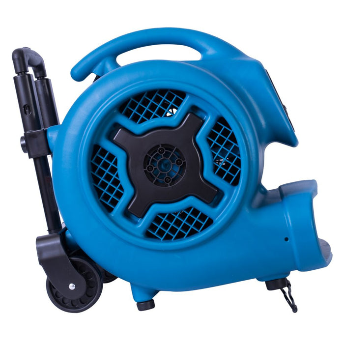 XPOWER P-800H, Air Mover, 3/4 HP, 3200 CFM, Stackable, Telescopic Handle and Wheels, 7.5 AMPs, 32lbs