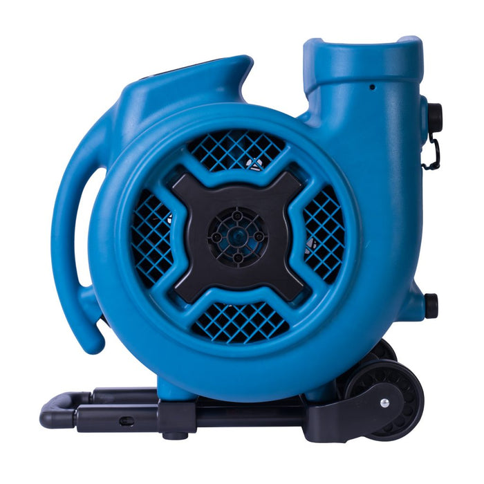 XPOWER P-800H, Air Mover, 3/4 HP, 3200 CFM, Stackable, Telescopic Handle and Wheels, 7.5 AMPs, 32lbs