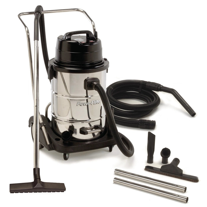 Powr Flite PF57, Wet Dry Vacuum, Shop Vac, 20 Gallon, 192CFM, Dual 1.6HP Motors, With Tool Kit