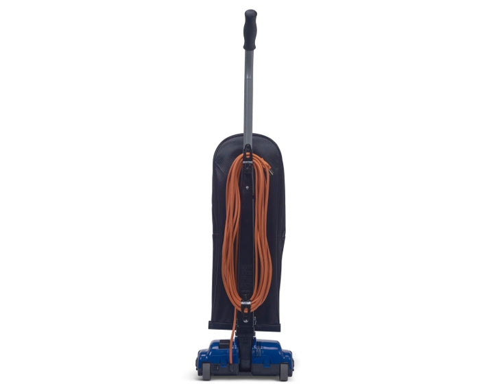 Powr-Flite Solar™, Upright Vacuum, 12", 7.4QT, Bagged, Single Motor, 35' Cord, No Tools, HEPA, Operating Weight of 8.4lbs, 1 Year Warranty