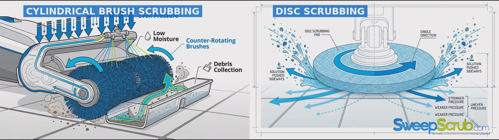 cylindrical brushes vs disc brushes
