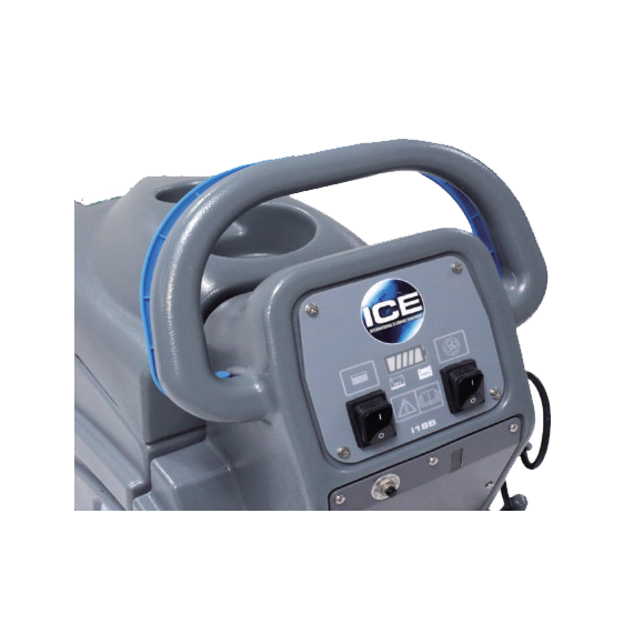 ICE i18B-AGM, Walk Behind Floor Scrubber, 18", 9 Gallon, Battery, Pad Assist, Disk, 5 Year Warranty