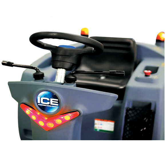 ICE iS1100L-C, Wide Area Carpet Sweeper, 44", Lithium, Ride On, 21 Gallon Hopper, 5 Year Warranty