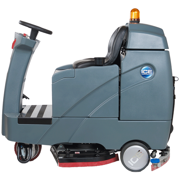 ICE RS26+, Floor Scrubber, 26", 29 Gallon, Ride On, Battery, Disk, 5 Year Warranty