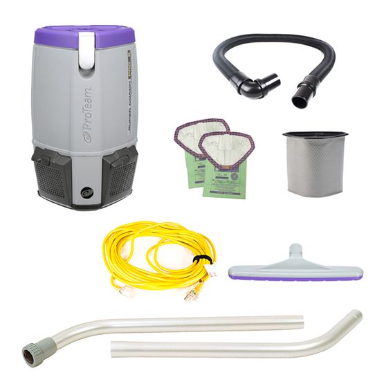 ProTeam Super Coach Pro 6 w/Two-Piece Wand 101338 and Xover Tool 107016, 107742 ProTeam Super Coach Pro 6 w/Two-Piece Wand 101338 and Xover Tool 107016, 107742
