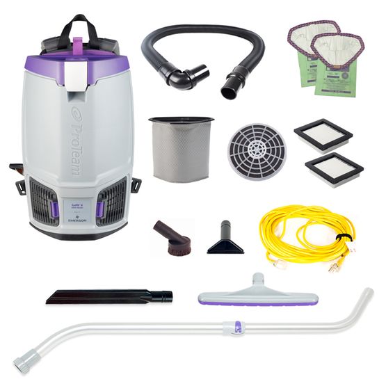 Proteam Gofit 6QT, Backpack Vacuum, 12.9lbs, Electric, With Tools, HEPA, 3 Year Warranty