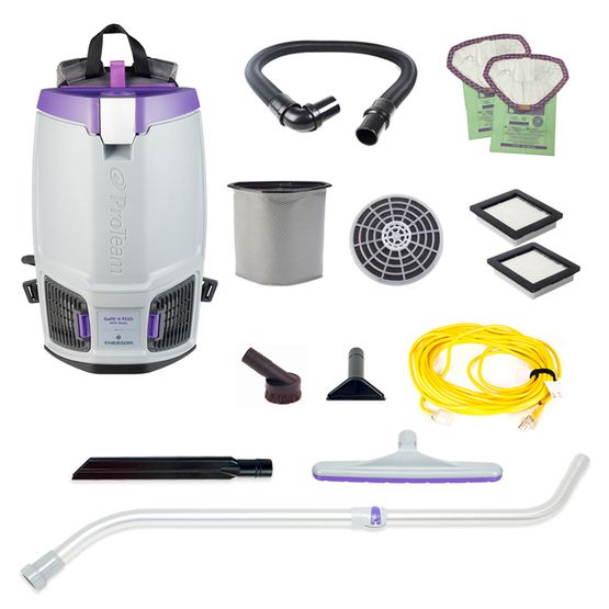 Proteam Gofit 6QT Plus, Backpack Vacuum, 12.9lbs, Electric, With Tools, HEPA, 3 Year Warranty