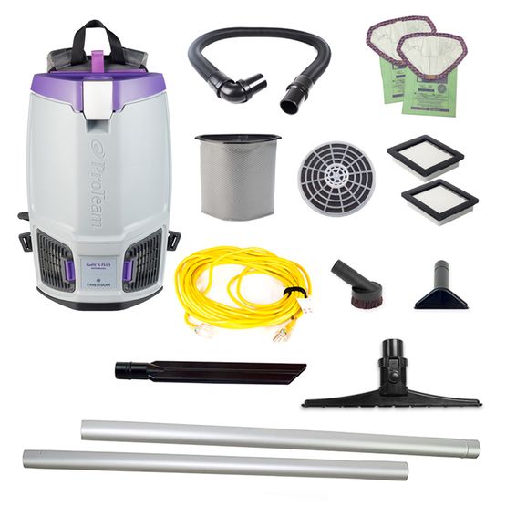 Proteam Gofit 6QT Plus, Backpack Vacuum, 12.9lbs, Electric, With Tools, HEPA, 3 Year Warranty