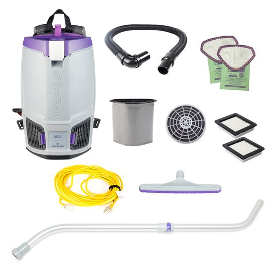 Proteam Gofit 6QT, Backpack Vacuum, 12.9lbs, Electric, With Tools, HEPA, 3 Year Warranty