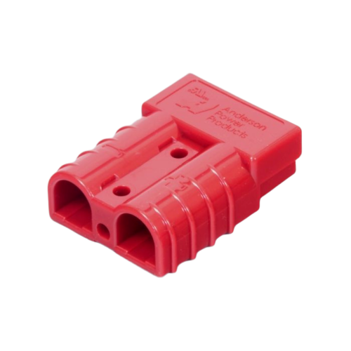 Red 50 Amp Charger Plug Connector With 6 Gauge Contacts | Fits Tennant Nobles #605387