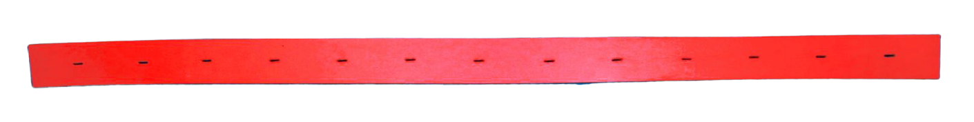 Rear red gum squeegee blade (40.93) for 28" machines  Fits Tennant 5680, 5700, 7200  Fits Aftermarket Tennant 222382