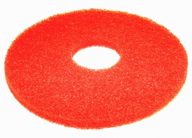 13" Red Buffing Floor Pads, Case of 5