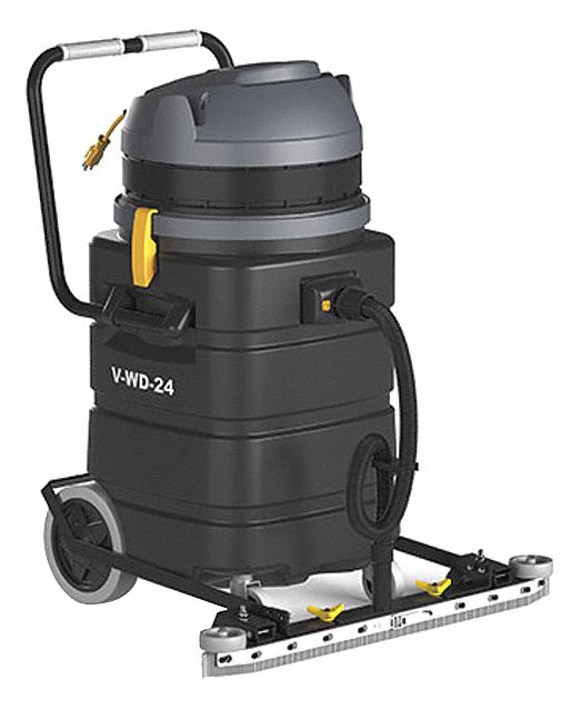 Tennant V-WD-9, V-WD-24, V-WD-24P, Shop Vac, 9, 24, or 24 Gallon, With Tool Kit, Front Mount Squeegee Optional, 1 Year Warranty