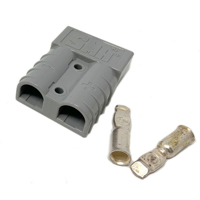 Charger Plug 50A Gray, 10-12Ga Contacts
