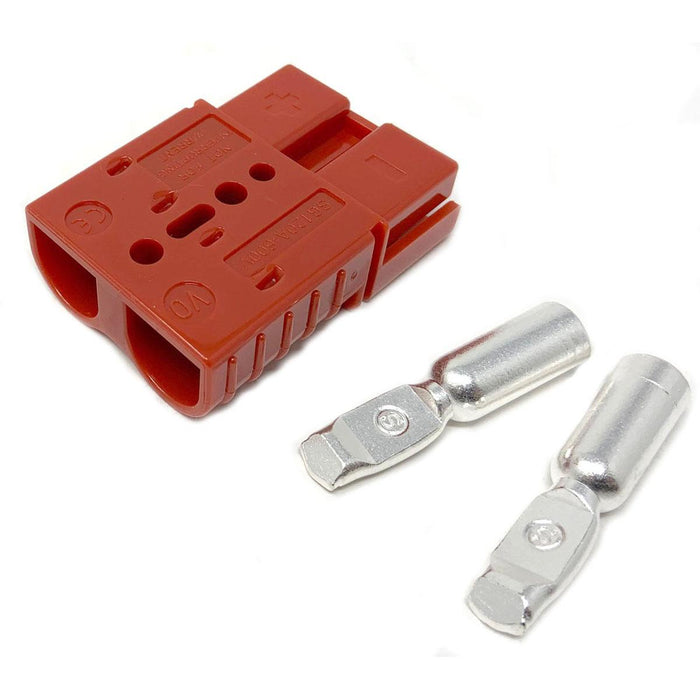Charger Plug 120A Red, 6Ga Contacts