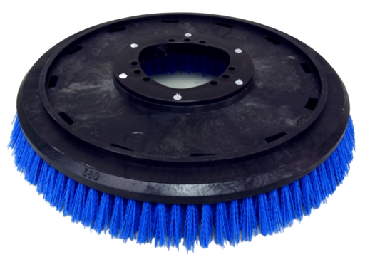17 Inch disc blue prolene polypropylene scrub brush. Fits Clarke Focus II L17 and Nilfisk Advance SC401  Fits Aftermarket Nilfisk Advance L08812891