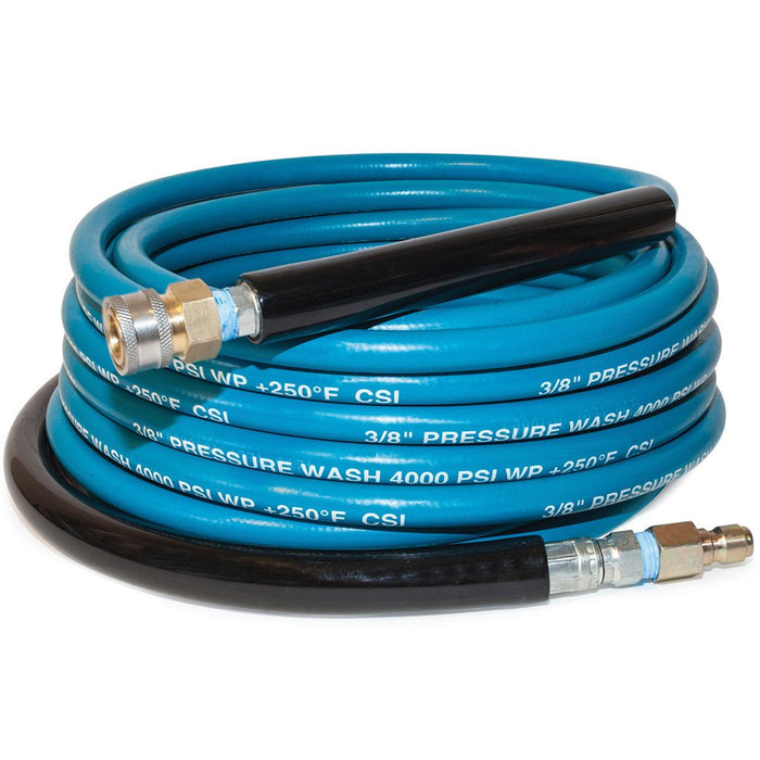 A+, Hose, Blue, Smooth, Non Marking, 3/8" X 100', 1 Wire, Up to 4000PSI, 8.928-972.0